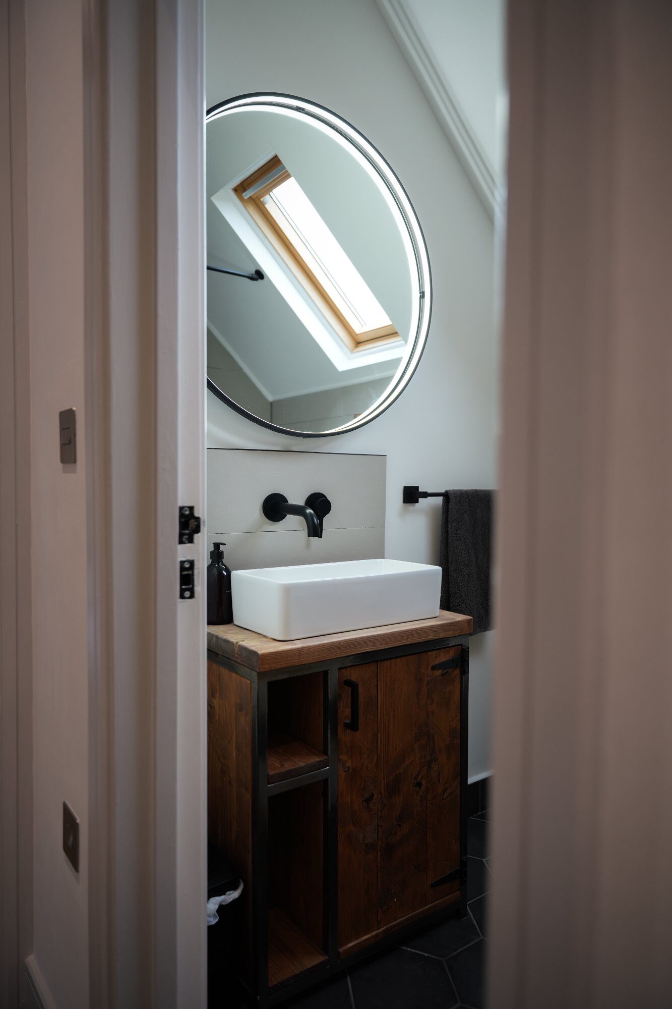 Luxury toiletries on bath edge